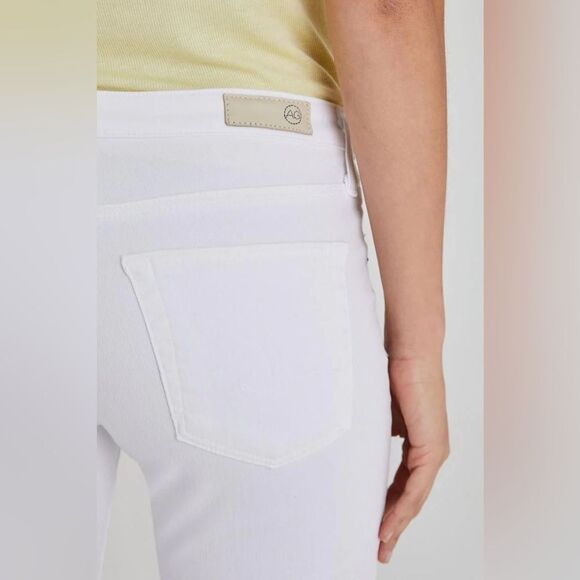 AG Adriano Goldschmied THE LEGGING ANKLE Super Skinny Jeans in White Raw Hem - Picture 15 of 16